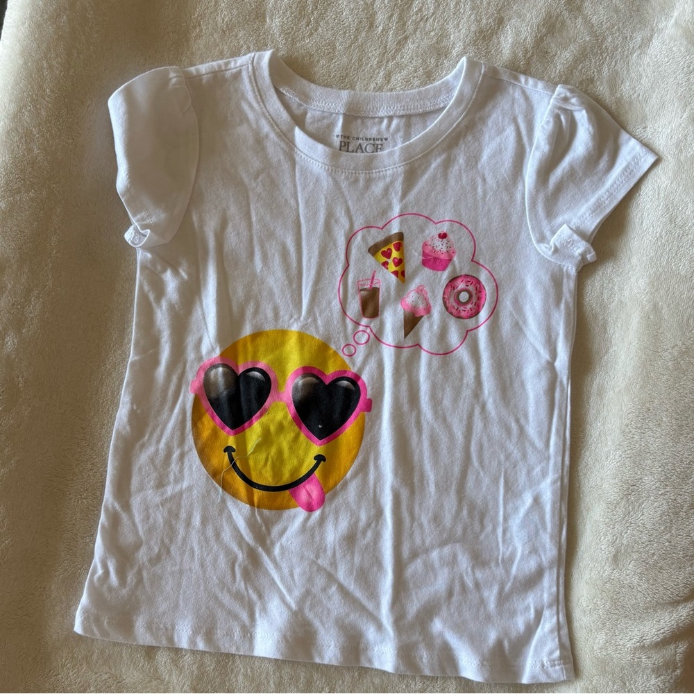The Children's Place White and Yellow Short Sleeve Tees